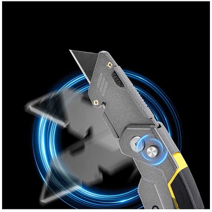 Нож строительный Deli YS EDL006Z, 19 мм, складной, трапеция - 5