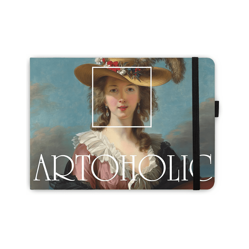 Скетчбук "Sketchmarker. ARTOHOLIC. Автопортрет. Элизабет Виже-Лебрен", 21x14.8 см, 140 г/м2, 80 листов, черный пейзаж