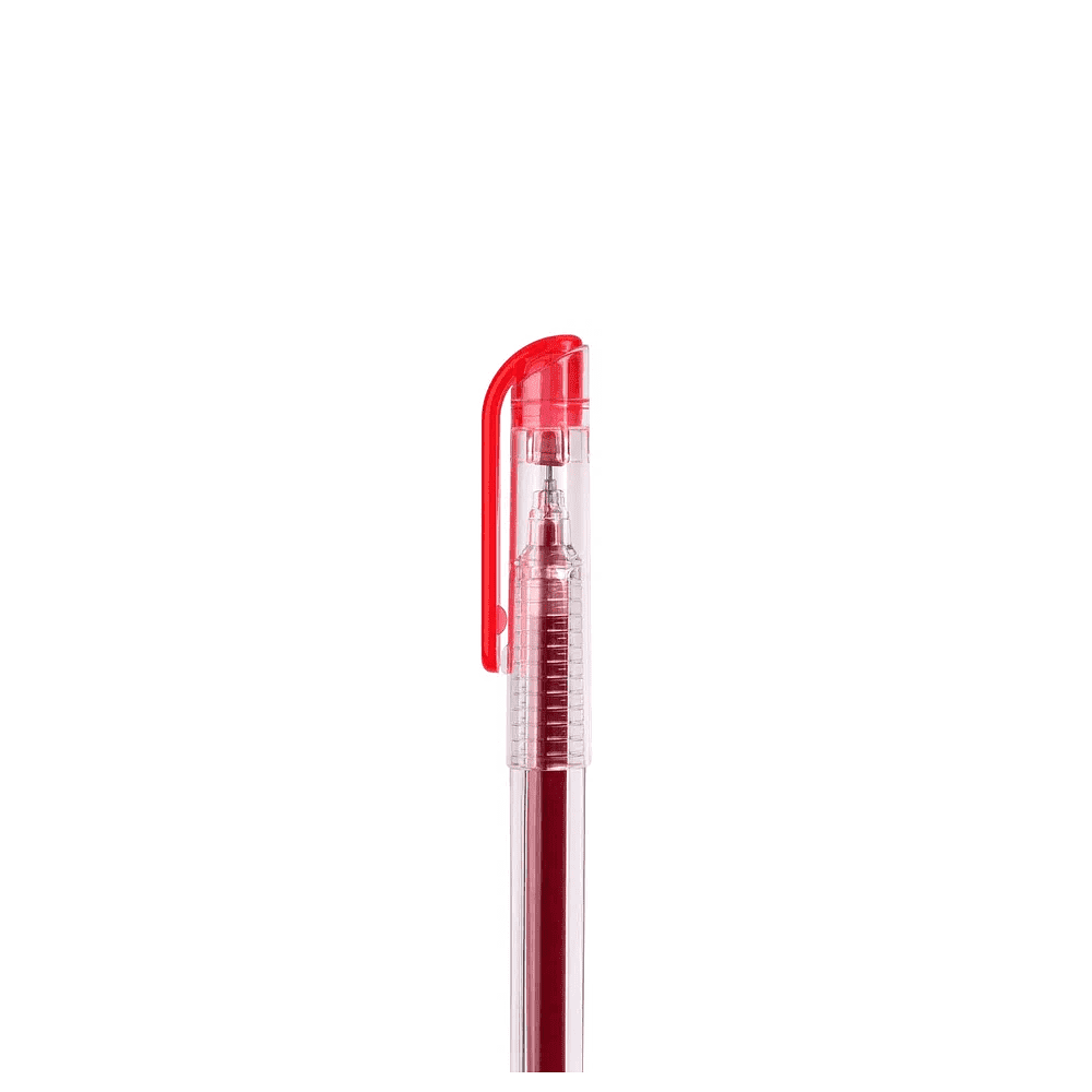 Ручка гелевая "My-Gel Standard", 0.5 мм, прозрачный, стерж. красный - 3