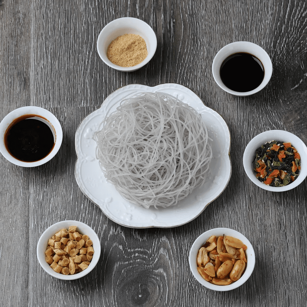 Лапша быстрого приготовления стеклянная по-Сичуаньски с арахисом, 130 гр  - 3