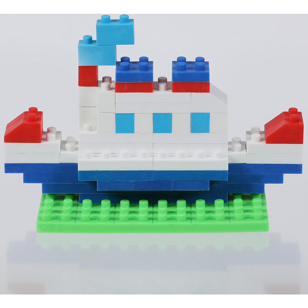 Ластик Iwako "Blocks Steamboat Kit", 1 шт, ассорти, блистер - 6