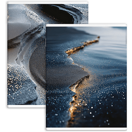 Тетрадь "Мерцание", А4, 80 листов, серый