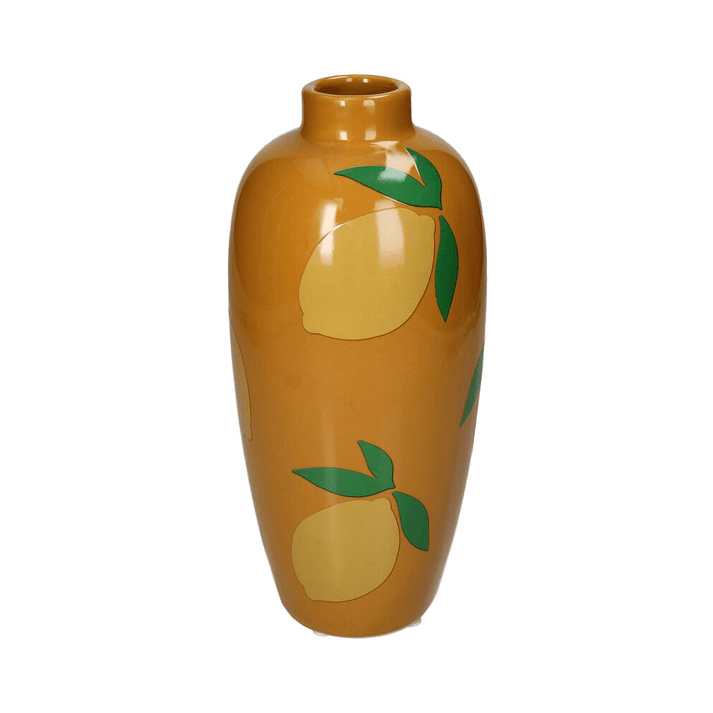 Ваза "Lemon", керамика, 11х11х24.5 см, разноцветный