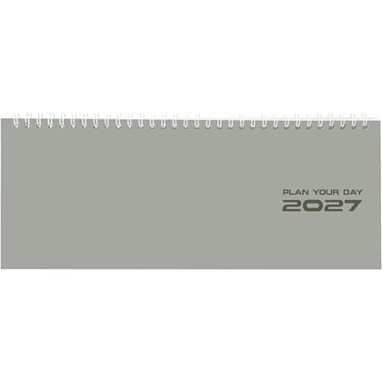 Планинг датированный "Grey style" на 2027 год, 285x112 мм, 128 страниц, серый - 2