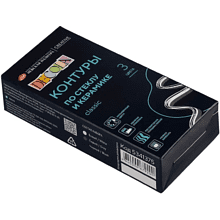 Контур акриловый для стекла и керамики "Декола classic", набор 3 цветов, 18 мл, тубы