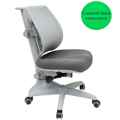 Кресло детское Comf-Pro UR-C3 SPEED ULTRA Chair, пластик, ткань, пластик, корпус серый, с чехлом салатовым, серый - 2