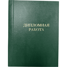 Папка для диплома "Дипломная работа", А4, 3 отверстия со шнурком, ассорти