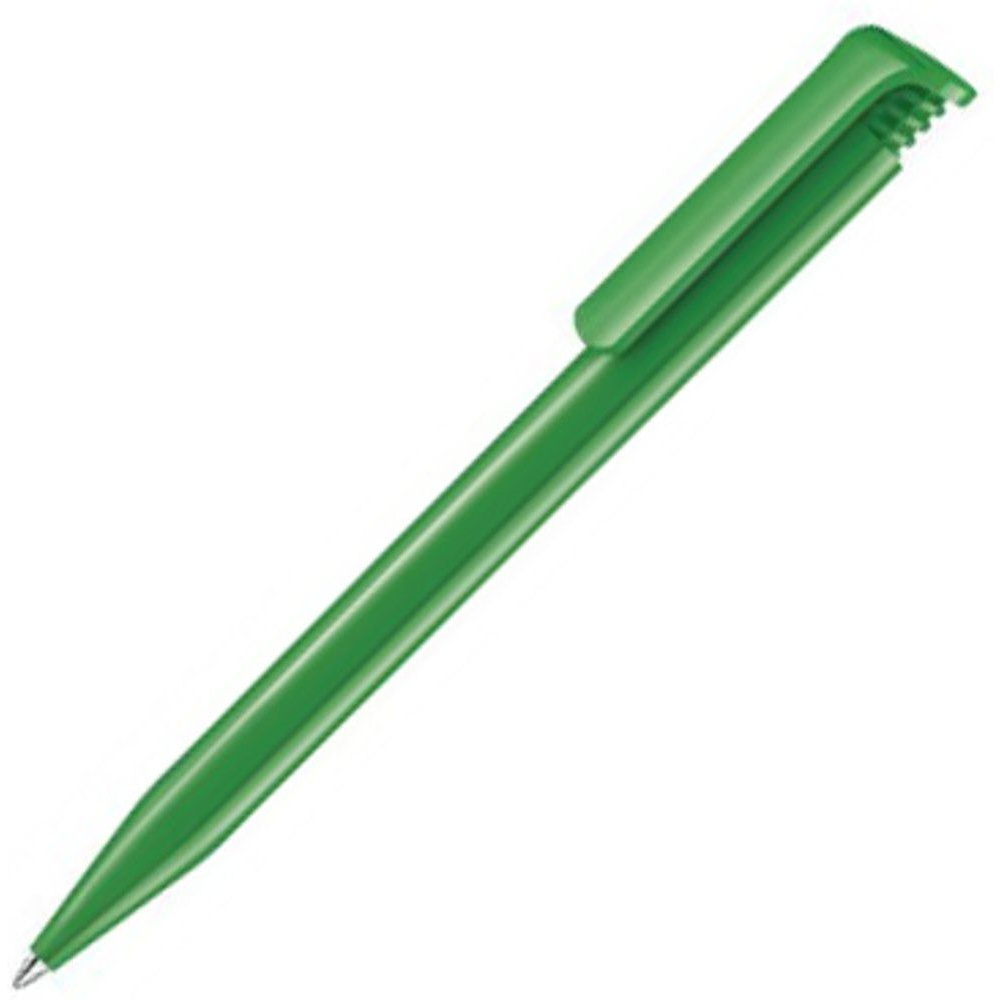 Ручка шариковая автоматическая "Senator Super Hit Polished", 1.0 мм, зеленый, стерж. синий