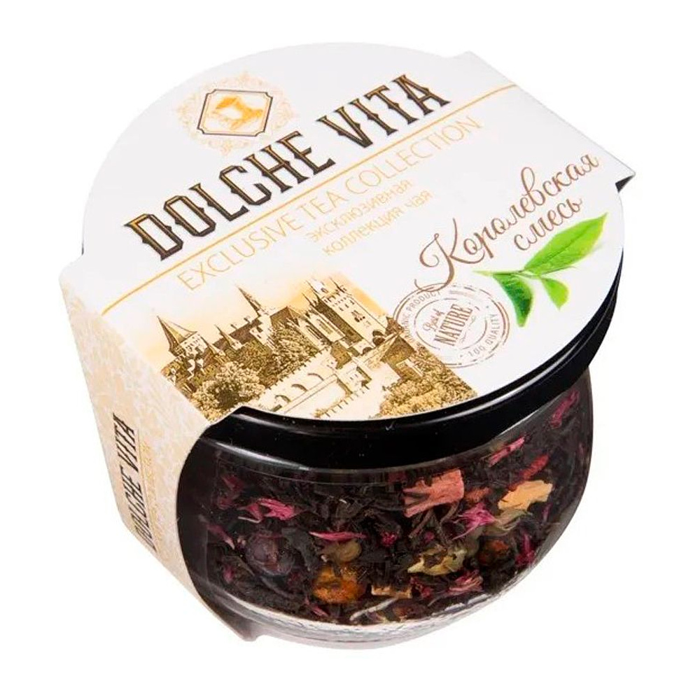 Чай Dolche vita "Королевская смесь", 50 г, черный