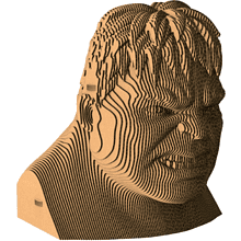 Пазл картонный 3D "Бюст Халк"