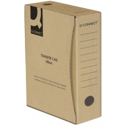Коробка архивная "Q-Connect", 100x339x298 мм, коричневый