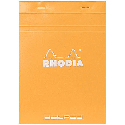 Блокнот "Rhodia", A5, 80 листов, в точку, оранжевый