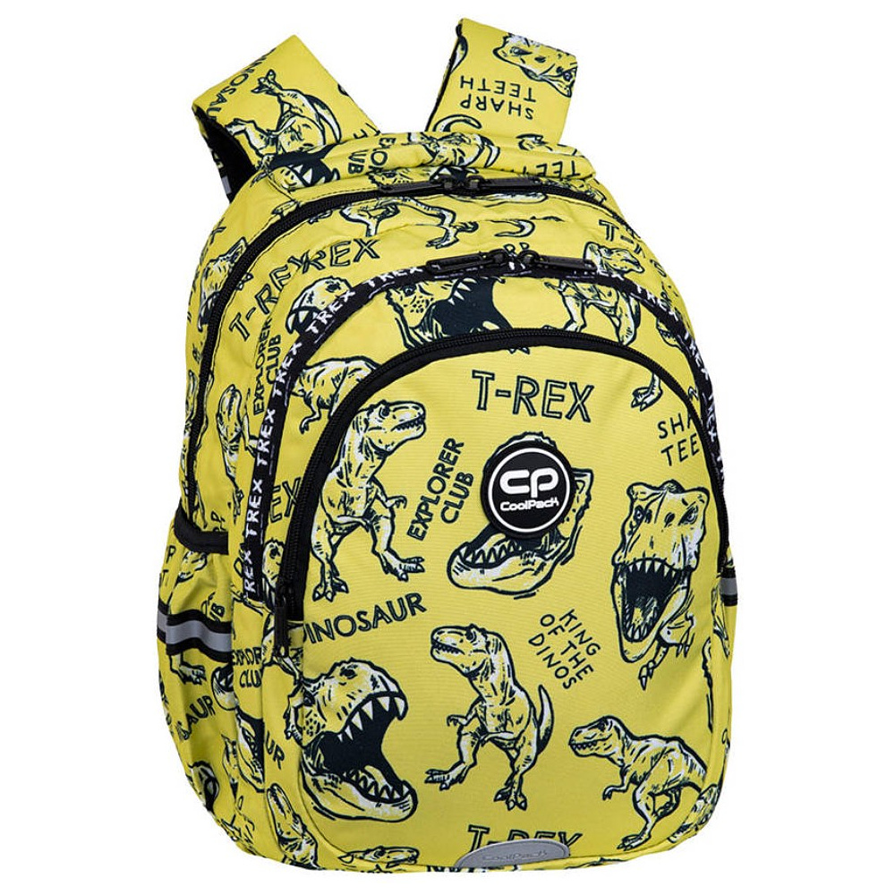 Рюкзак школьный CoolPack "Dino adventure", желтый