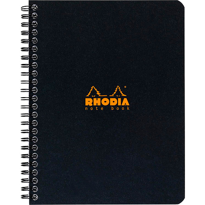 Блокнот "Rhodia", А4+, 160 страниц, в линейку, черный