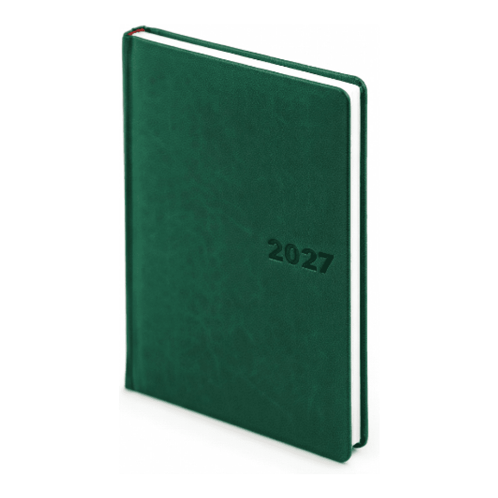 Ежедневник датированный "Velvet 27", A5, 336 страниц, темно-зеленый 2027
