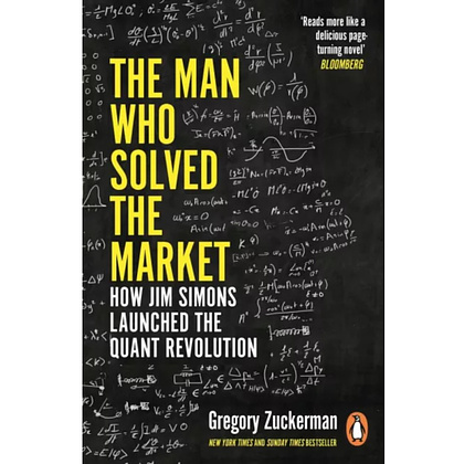 Книга на английском языке "The Man Who Solved the Market", Gregory Zuckerman