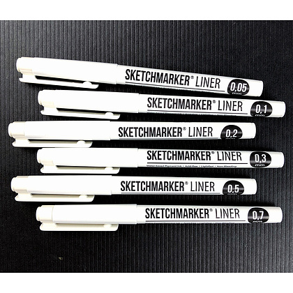 Ручка капиллярная "Sketchmarker", 0.1 мм, черный - 4