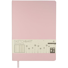 Скетчбук "Sketch&Art", 17.9x25 см, 100 г/м2, 80 листов, розовый