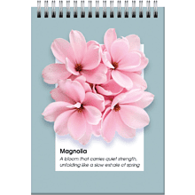 Блокнот "Гербарий.1", A6, 60 листов, клетка, голубой