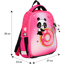 Рюкзак школьный "Ergo Light. Panda", розовый