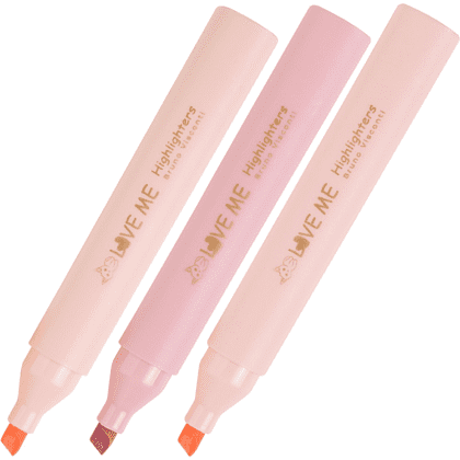 Набор маркеров текстовых “Love me”, 3 штук, ассорти - 6