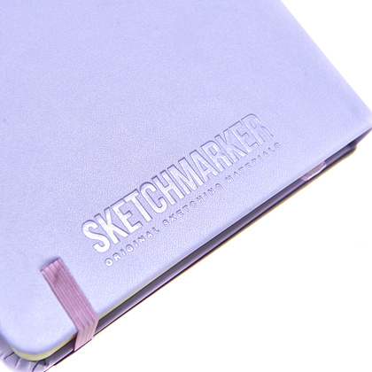 Скетчбук "Sketchmarker. Думак гронка", 80 листов, нелинованный, фиолетовый пастельный - 9
