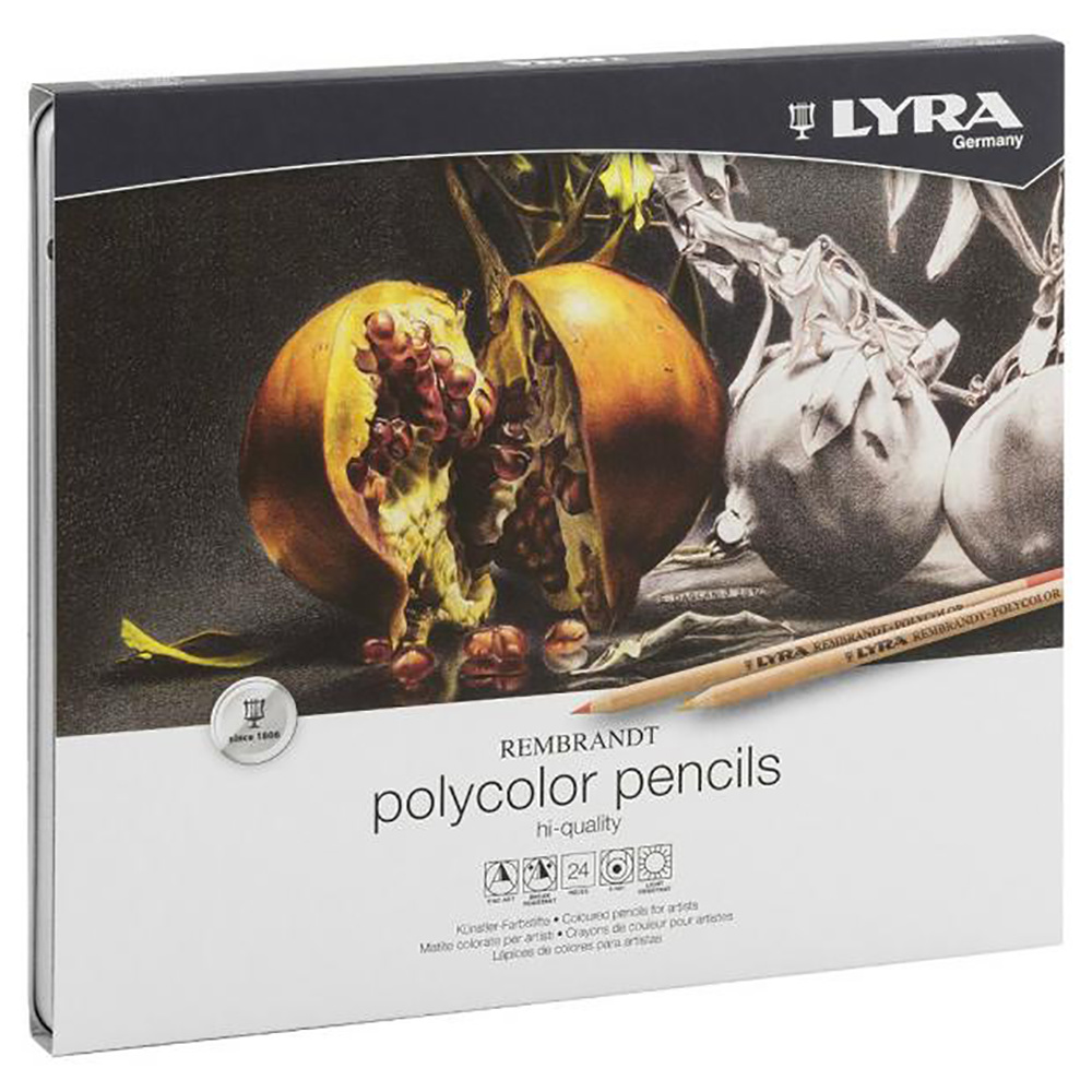 Карандаши цветные "Rembrandt Polycolor", 24 шт. металлическая упаковка