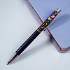Ручка шариковая "Black sand", 1.0 мм, черный, стерж. синий - 9