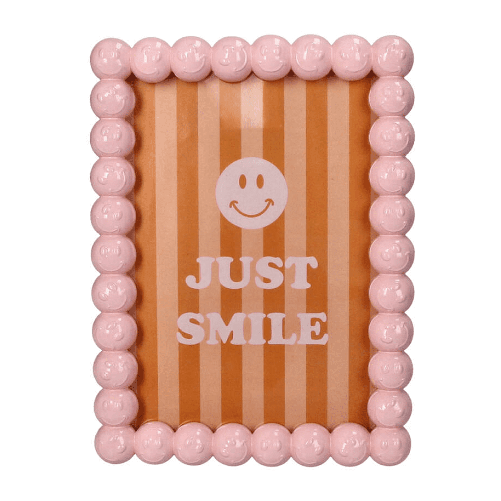 Фоторамка "Smiley", 13х18 см, полирезина, розовый