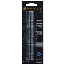 Картридж для перьевой ручки "Cross", 42 мм, сине-черный
