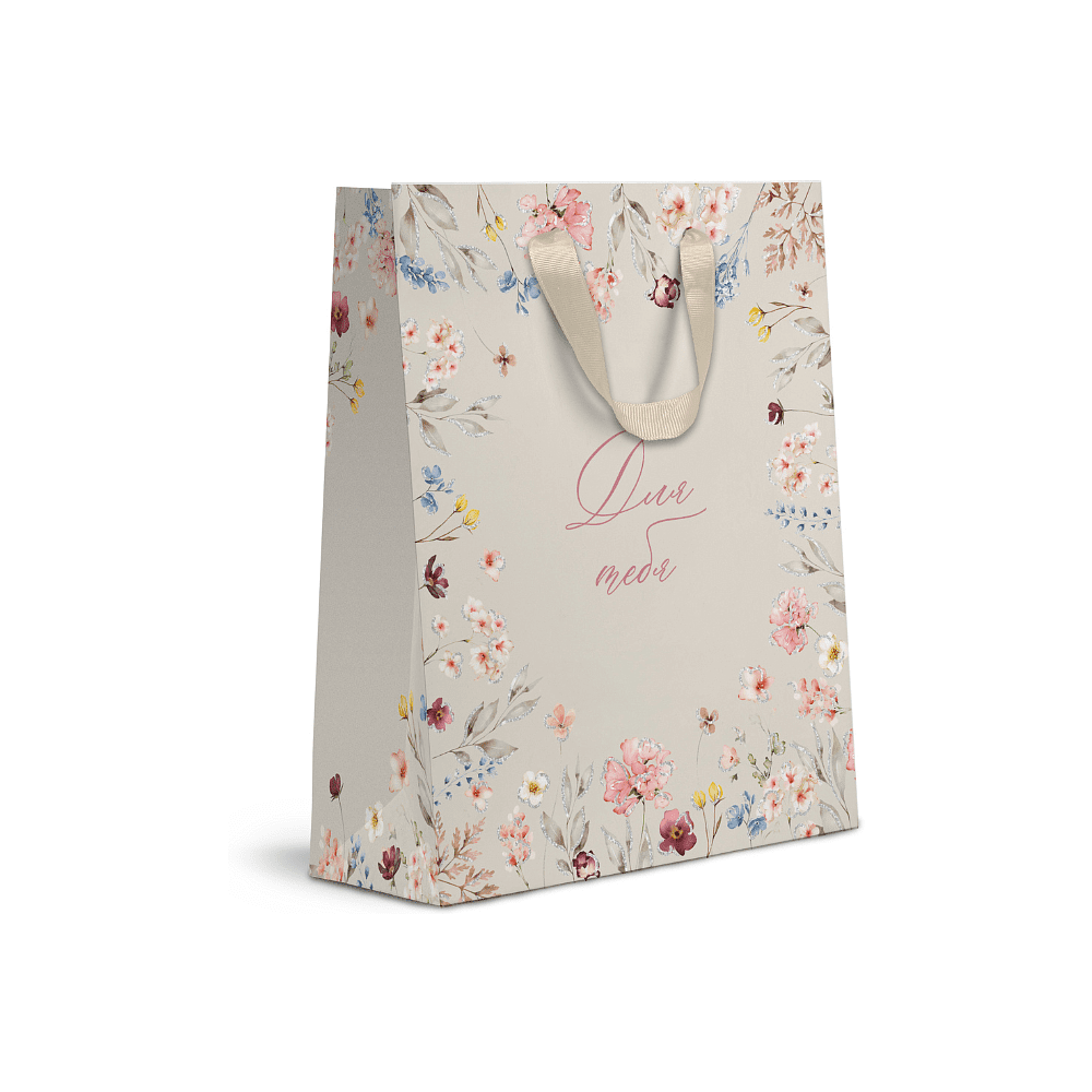Пакет бумажный подарочный "Italy Garden MT", 18х22.7х10 см, ассорти - 2