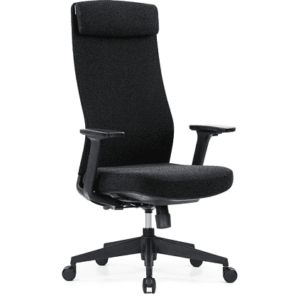 Кресло для руководителя SitZone "CH-366A-WB", ткань, пластик, черный