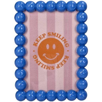 Фоторамка "Smiley", 10х15 см, полирезина, голубой