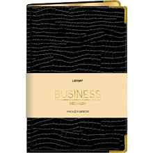 Книга записная "Iguana", А5, 80 листов, клетка, черный