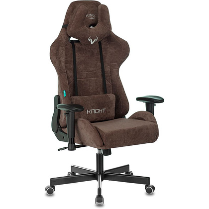 Кресло игровое Бюрократ VIKING KNIGHT Light-10, ткань, металл, темно-коричневый 
