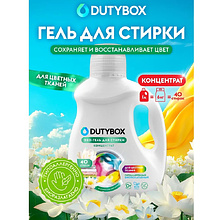 Средство для стирки Dutybox Жасмин и белый лотос, 1 л, экологичное, для цветного белья, гель-концентрат