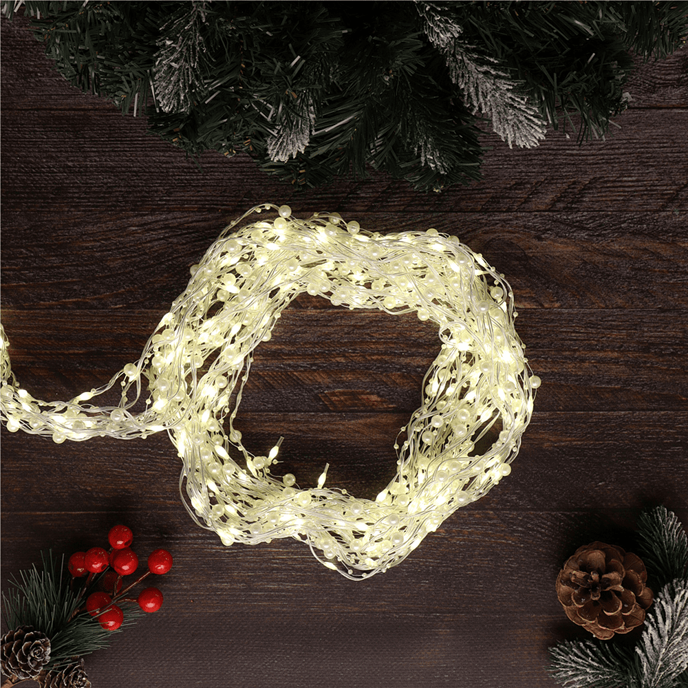 Гирлянда электрическая LED "Занавес. Жемчуг", тепло-белый - 5