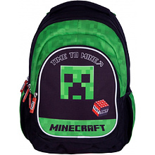 Рюкзак детский Astra "Minecraft time to mine", черный, зеленый