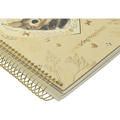 Книга записная  "Love me", В5, 120 листов, клетка, линейка, точка, бежевый - 3