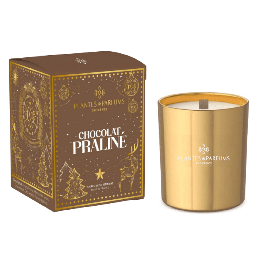 Свеча ароматическая PLANTES&PARFUMS "Chocolate Praline", 180 гр