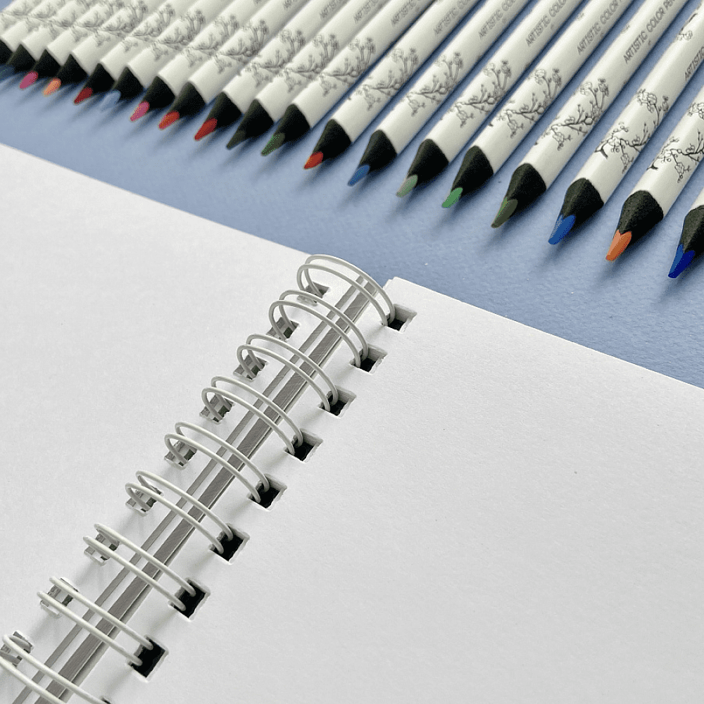 Скетчбук "Sketch&Art", 18.5х25 см, 200 г/м2, 50 листов, на спирали, для цветных карандашей - 5