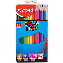 Цветные карандаши "Color Peps" в металлическом пенале, 12 цветов, -30%