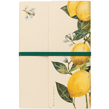 Ежедневник недатированный  "Fauna. Paradise. Lemons", А5, 192 страниц, линейка, желтый