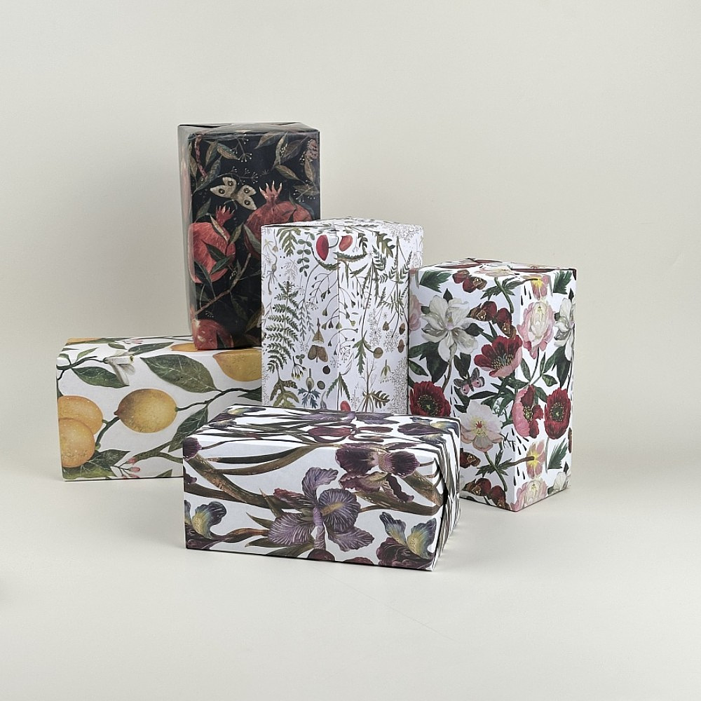 Бумага декоративная в рулоне "Flora. Гранат", 1х0,7 м - 6