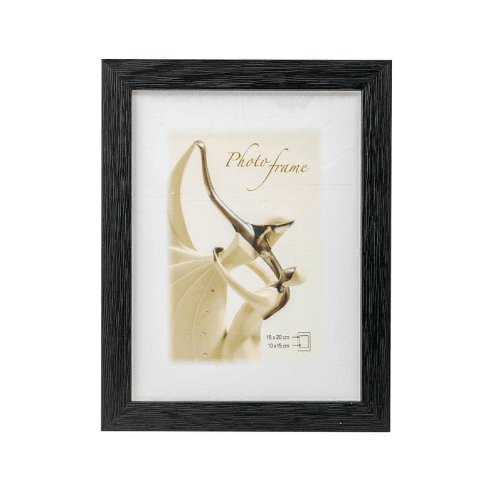 Фоторамка "323-590", 10х15 см, дерево со стеклом, черный