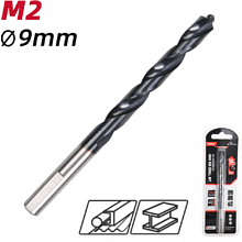 Сверло по металлу Deli RS EDH-MHZ090-E4, 9.0 мм, DIN 338, HSS-TiN