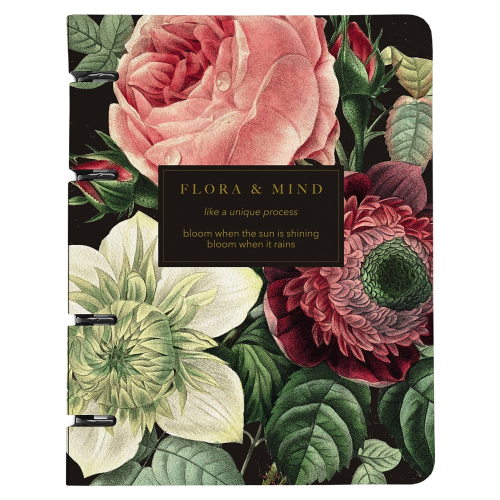 Тетрадь "Flora букет", А5, 120 листов, клетка, разноцветный