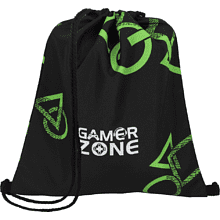 Мешок для обуви "Gamer zone", черный, зеленый