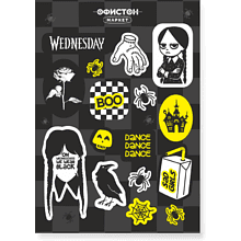 Стикерпак "Wednesday", А6, 3D