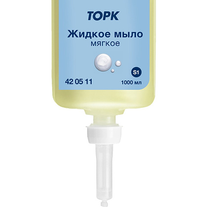 Мыло жидкое ТОРК Комфорт S1, 1 л, мягкое (420511) - 4